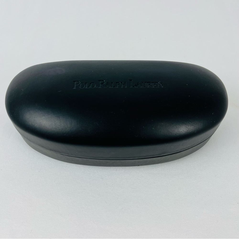 Polo Ralph Lauren Hard Shell Sunglasses Case Faux Leather Black